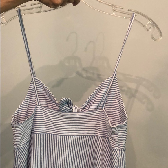 Zara Blue and White Seersucker Sundress - Picture 3 of 3